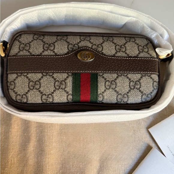 NEW Gucci Mini Ophidia GG Shoulder Bag - Picture 2 of 13